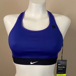 Nike blue High-Support Racerback IMPACT compression Sports Bra M NEW